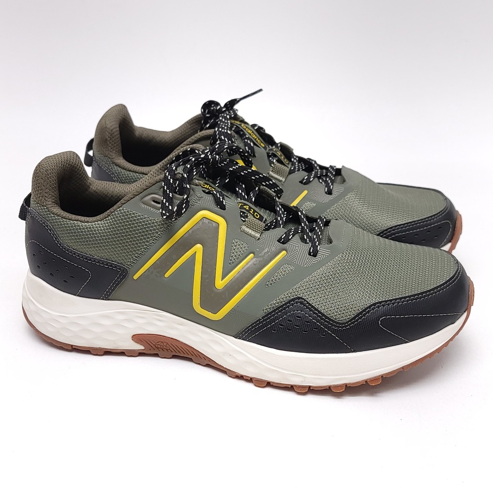 New Balance 410v8 Mens 11.5 4E Extra Wide Trail Running Shoes Green MT410CG8